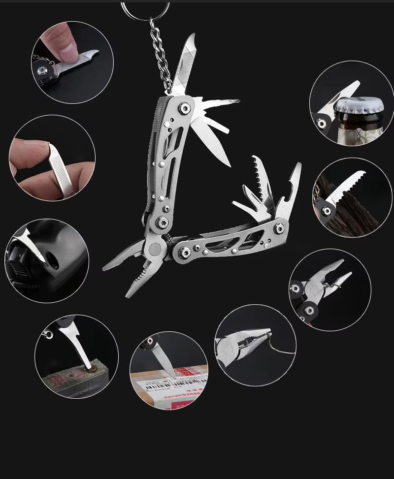 Outdoor multifunctional tool Knife pliers Stainless steel portable folding pocket pliers Home emergency repair tools