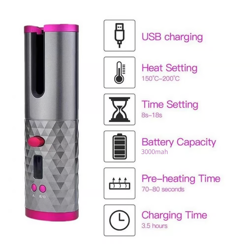 Cordless Automatic Hair Curler