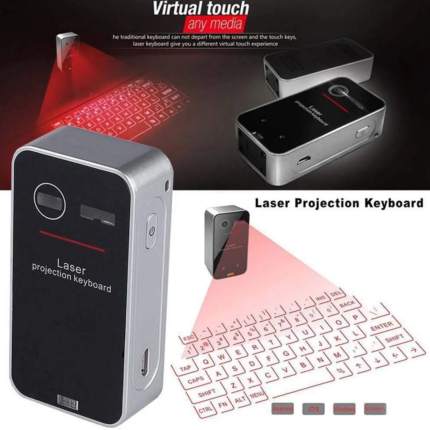 Bluetooth Laser Projection Keyboard