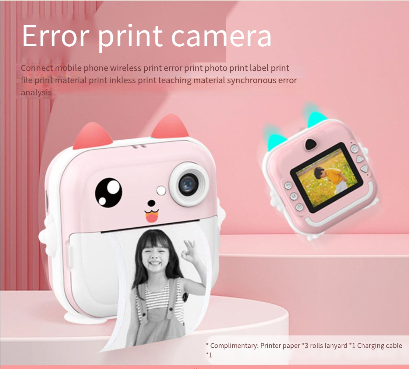 Print Camera, HD Mini Camera.