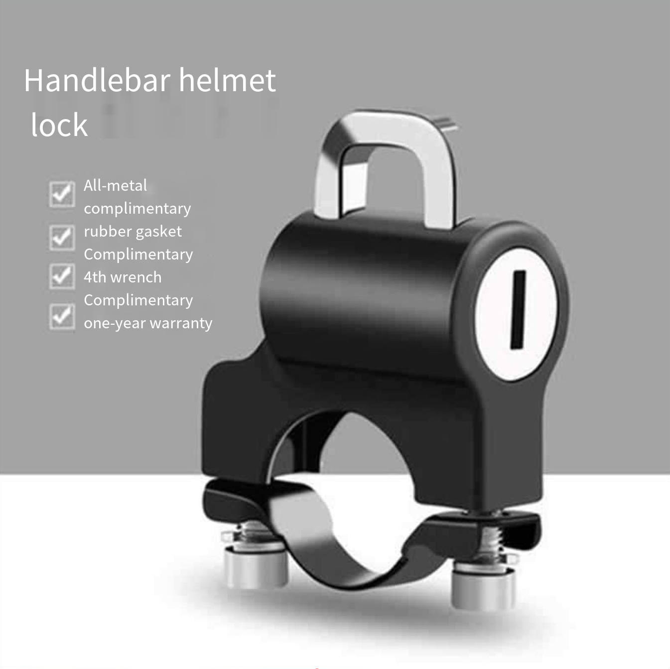 Electric car, motorcycle helmet anti-theft lock