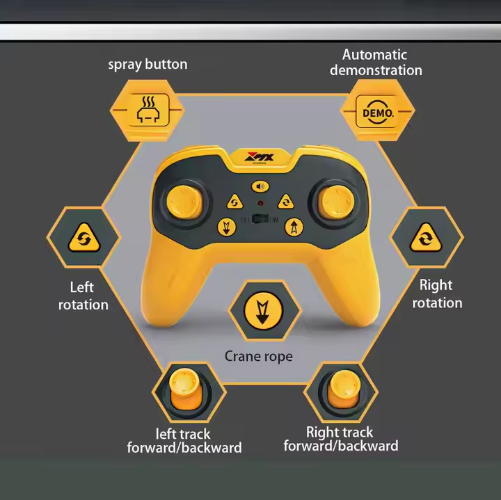 Spray Crane Simulation Electric Remote Control Large Crane