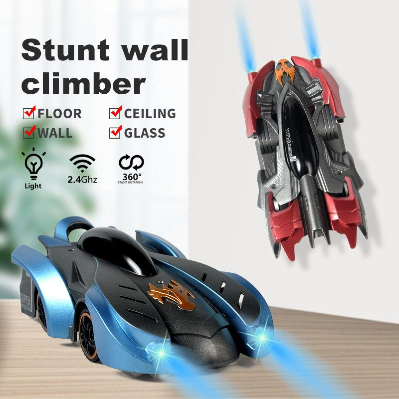 Electric infrared laser tracking wall climbing car toys