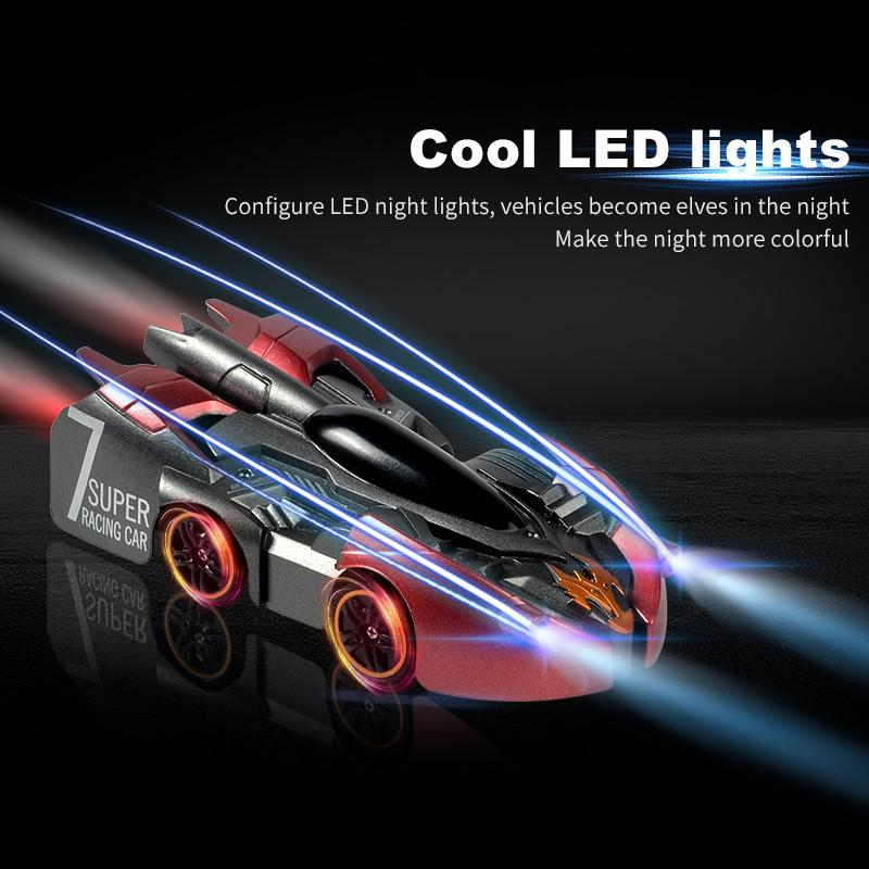 Electric infrared laser tracking wall climbing car toys