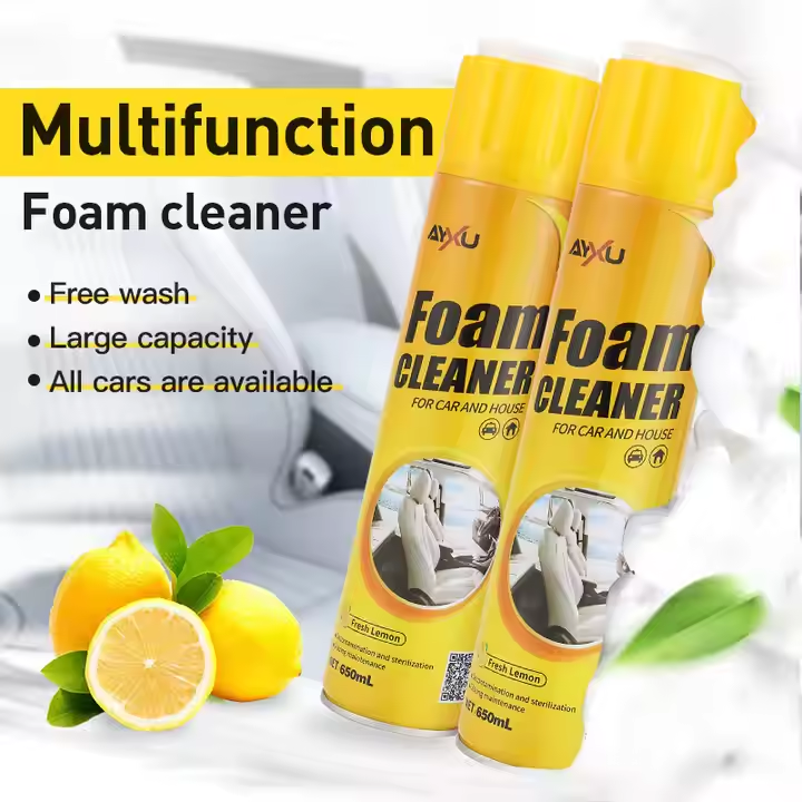 Multi-Purpose Foam Cleaning Spray for Stain Removal on Automotive Upholstery and Seat Leather.2pc