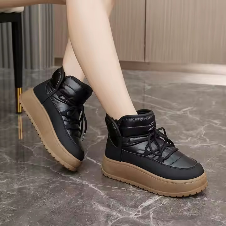 Padded high top snow boots women