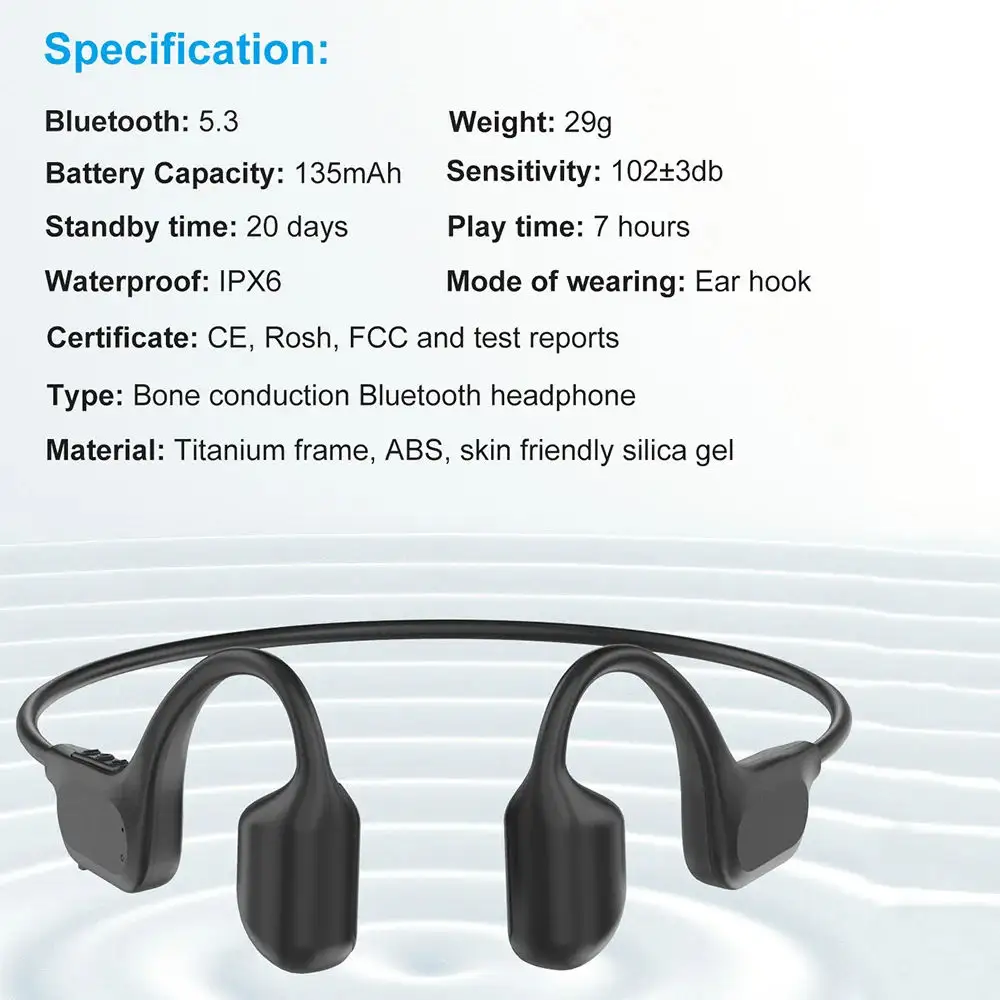 BL09 On-Ear Bone Conduction Bluetooth Headset