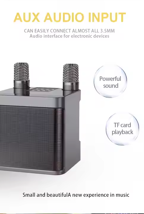 Bluetooth speaker wireless microphone audio all-in-one kit.