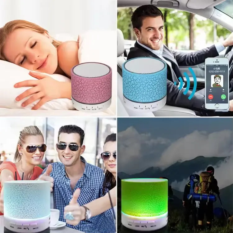 New 2024 Portable Speaker Bluetooth Waterproof Color Outdoor LED Speaker