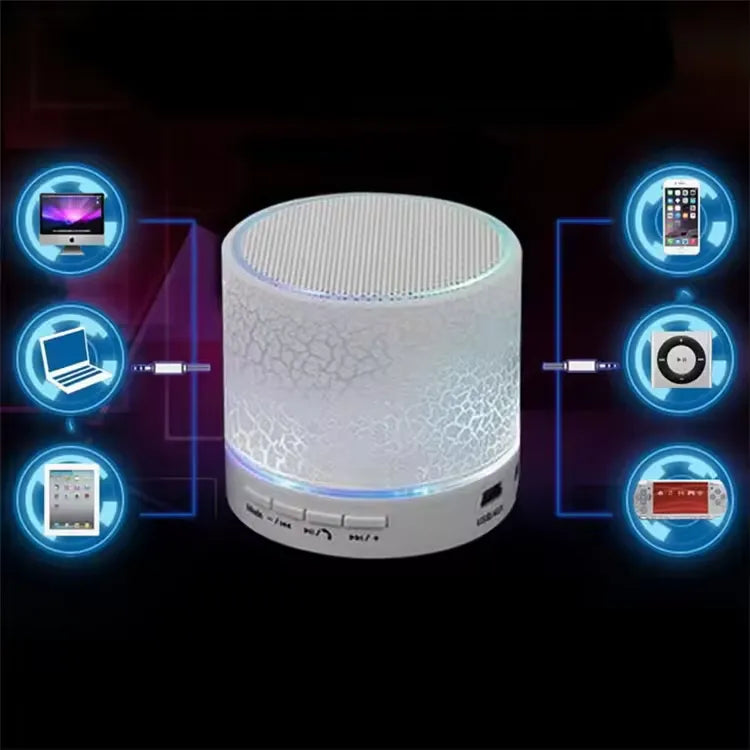 New 2024 Portable Speaker Bluetooth Waterproof Color Outdoor LED Speaker