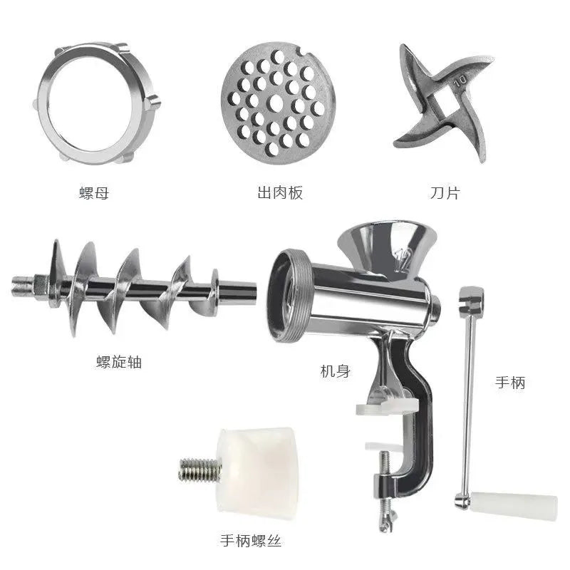 Manual Meat Grinder Sausage Maker Table Mount Pork Mincer Sausage Stuffer Homemade Patties Hand Operated Kitchen Tool